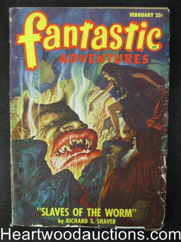 Fantastic Adventures Feb  1948 Gibson Jones Cover