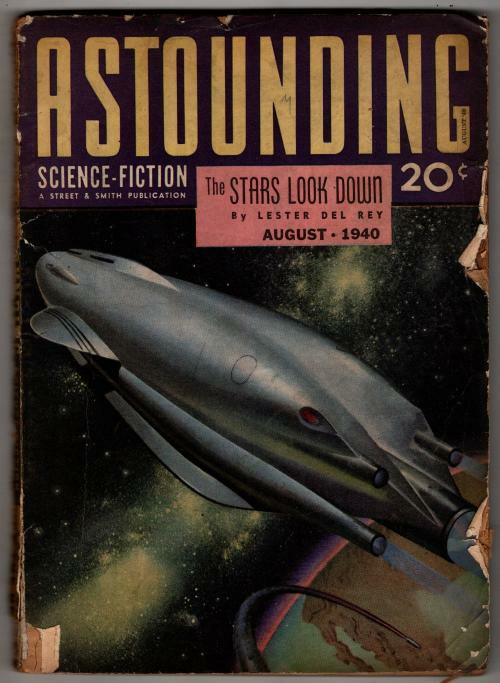 Astounding Aug 1940 Rogers Cvr; Lester Del Rey; A. E. Van Vogt; Clifford D. S...