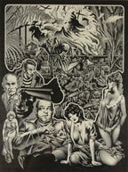 Stephen Fabian ORIGINAL ART Ink & Pencil Nightmares in Blood Clive Barker