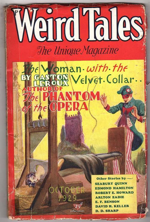 Weird Tales Oct 1929 Robert E. Howard Skull-Face - Pulp