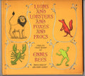Lions and Lobsters and Foxes and Frogs by Ennis Rees 1st (Edward Gorey, Signed)-