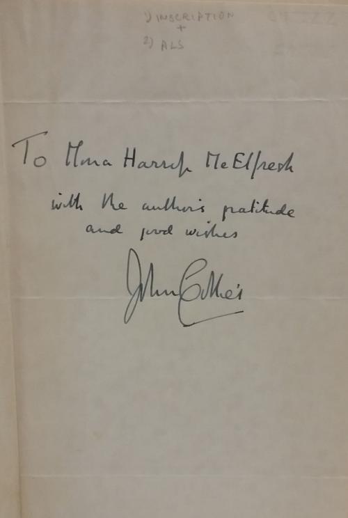 Presenting Moonshine by John Collier (1st Ed.) Signed Mona Harrop McElfresh