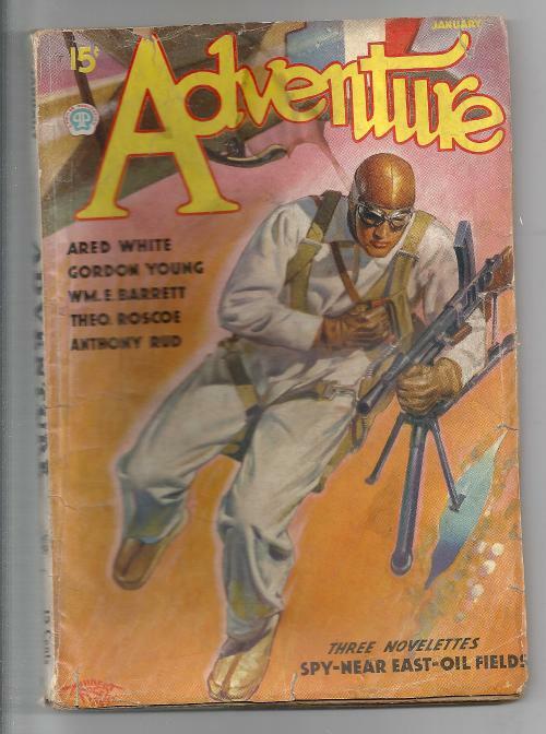 Adventure Jan 1936 Winter Volume 94 Issue 3 Rogers Cvr; Roscoe; Pyles Int. Art
