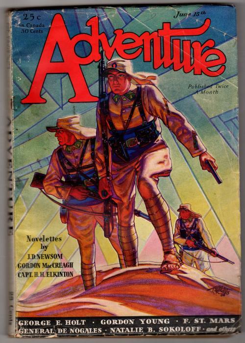 Adventure June 15 1931 Hubert Rogers Cvr; Gordon MacCreagh; Gordon Young