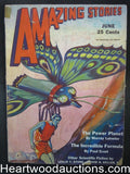 Amazing Stories Jun 1931 Great Butterfly Cover, Leinster, Ernst