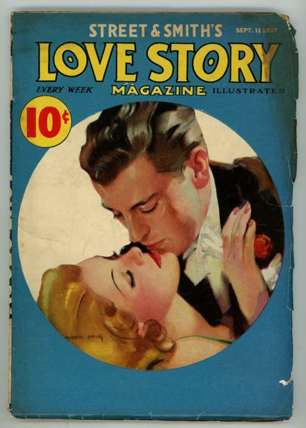 Love Story Sep 11 1937 Modest Stein Cvr Art Pulp