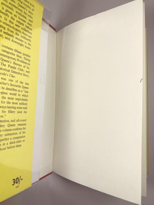 Q.E.D. Queen's Experiments in Detection by Ellery Queen (First Edition) File ...