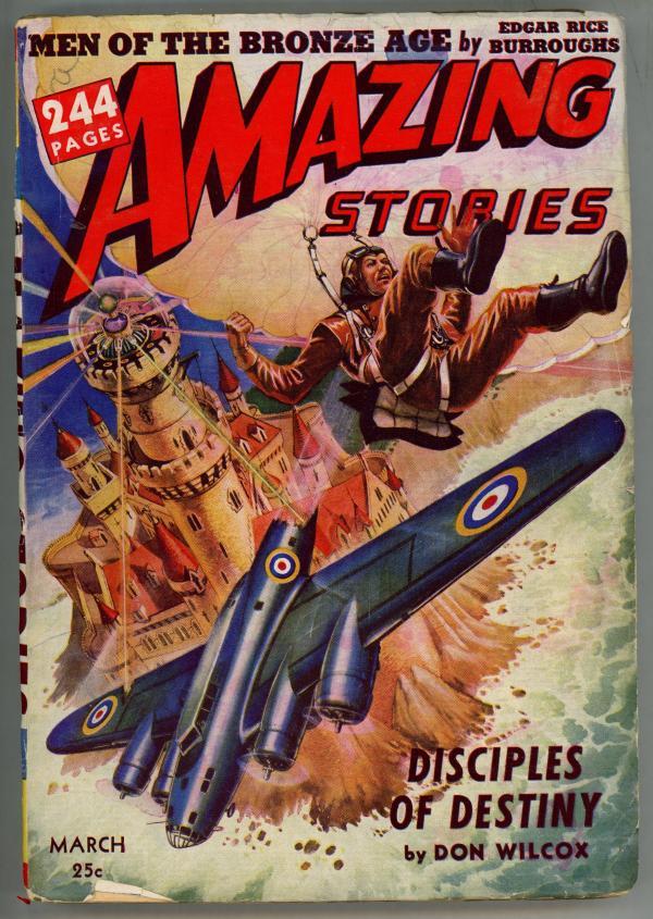 Amazing Stories" March 1942 Burroughs; J. Allen St. John - High Grade