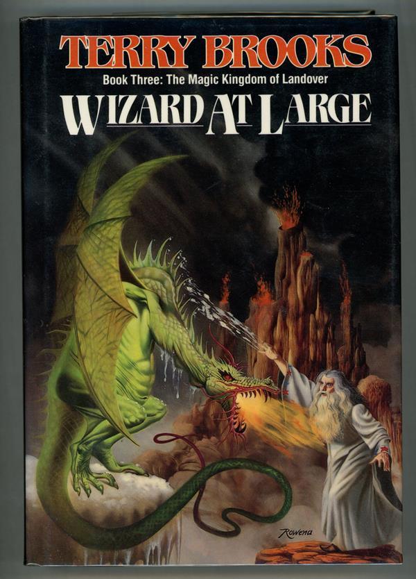 Wizard at Large by Terry Brooks (First Edition) Harlan Ellison's copy- High Grad