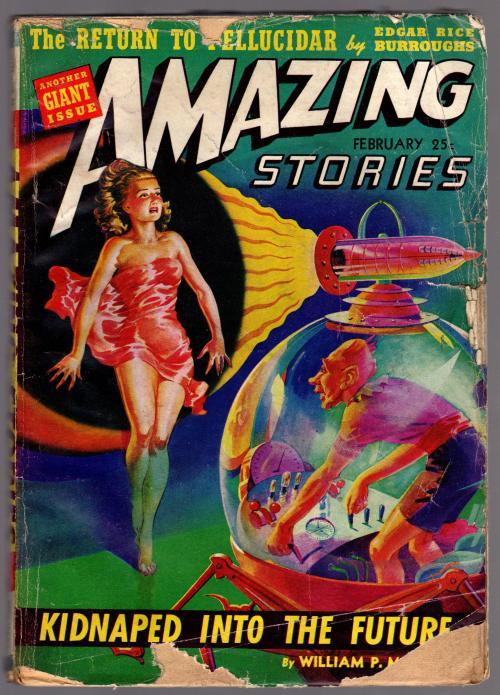 Amazing Stories February 1942 Burroughs - Return to Pellucidar