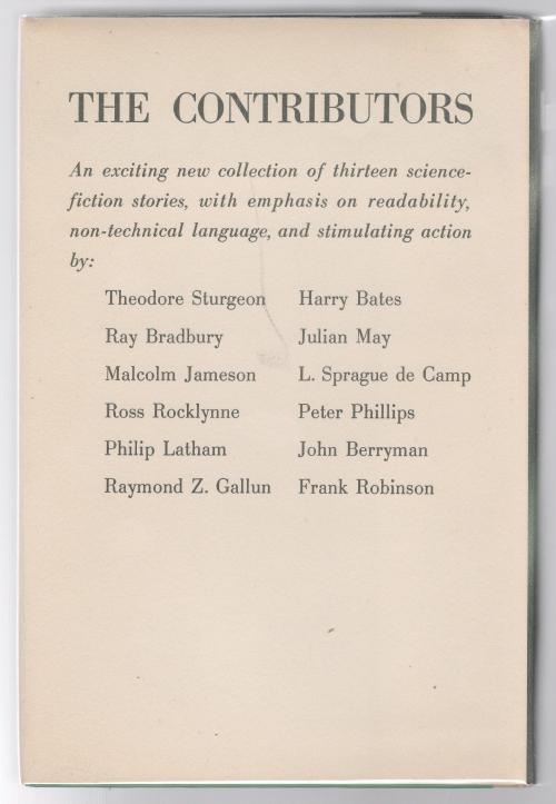 Imagination Unlimited by Bleiler & Dikty (editors) First Edition