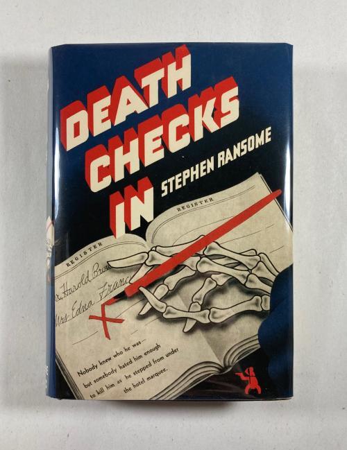 Death Checks In by Stephen Ransome (First Edition) FAX DJ