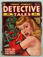 Detective Tales Jul Pulp 1947 GG and bloody dagger Cover Art