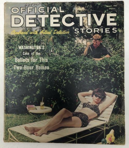 Official Detective Stories August 1962 Assault Cover