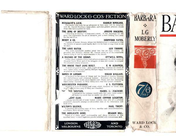 Barbara by L.G. Moberly (First Edition) Ward Lock File Copy