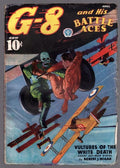 G-8 Battle Aces Apr 1937 Cool cover of mutant soldier vs. man - Pulp