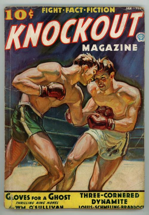 Knockout Jan-Feb 1937 #1 FIRST issue - Charles de Feo Cvr Art