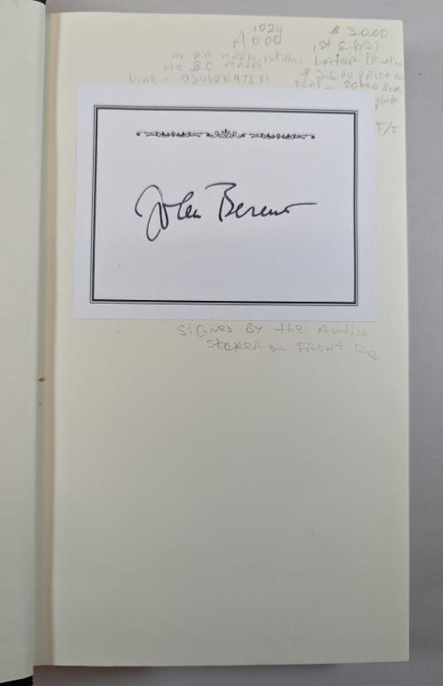 Midnight in the Garden of Good and Evil by John Berendt Signed