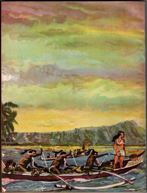 Bluebook Aug 1954 Isa Barnett clipper ship Cover