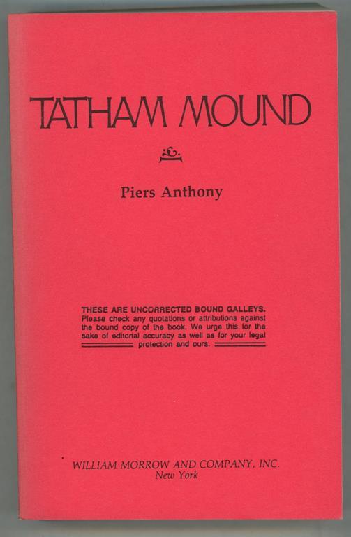 Tatham Mound by Piers Anthony (Signed) Galley/Proof