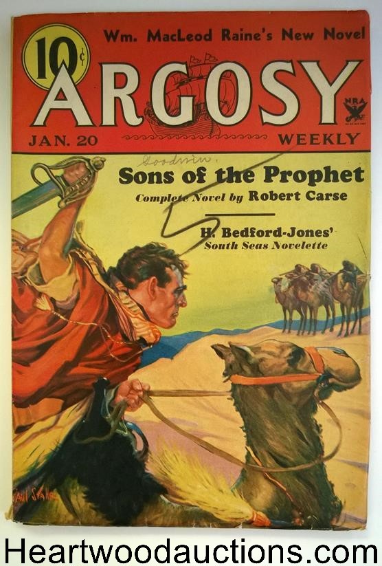 Argosy Jan 20, 1934 H.Bedford Jones; Max Brand