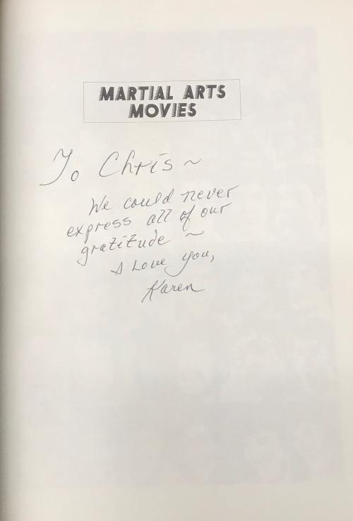 Martial Arts Movies by Richard Meyers Amy Harlib et al. Signed Presentation Copy