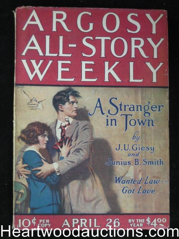 "Argosy" April 26 1924, George Allan England, Giesy + Smith - High Grade