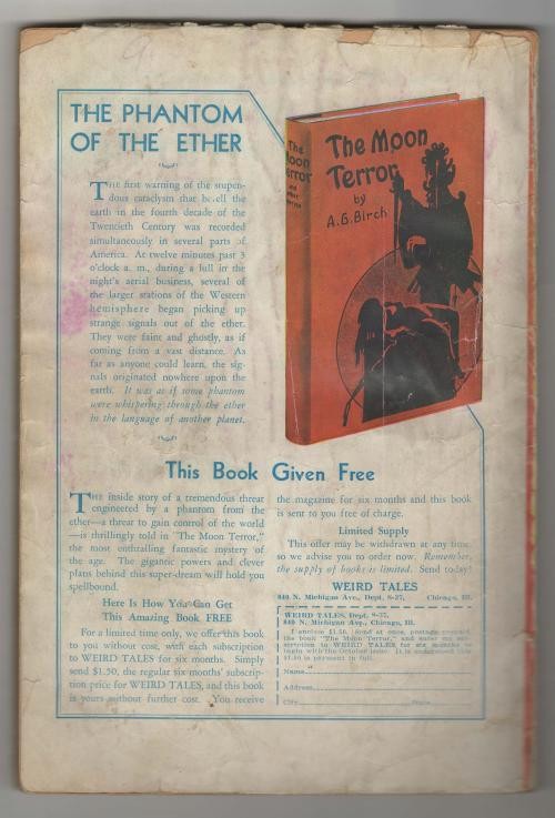 Weird Tales Nov 1932 J. Allen St. John Cvr; R.E. Howard; O.A. Kline; Seabury ...