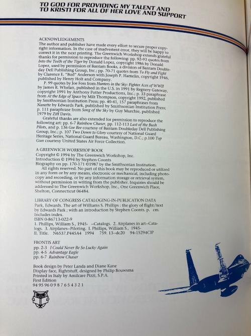The Art of William S. Phillips: The Glory of Flight w/ Special Print