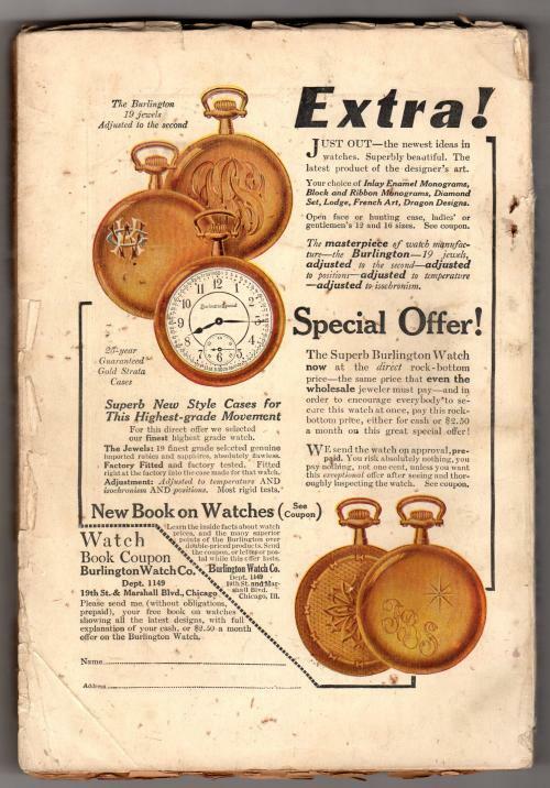 Popular Dec 1 1913 Pulp F.R. Bechdolt; Roy Norton; George Weston; George Patt...