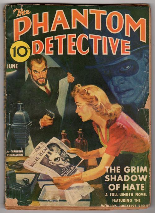 Phantom Detective Jun 1941 Fredrick Brown - Trimmed - Pulp