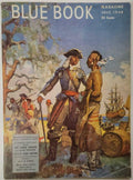 Blue Book Jul 1948  last of 160 continuous covers by Stoops, H. Bedford-Jones