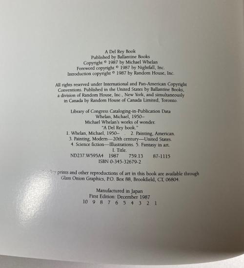 Michael Whelan's Works of Wonder (First Edition)