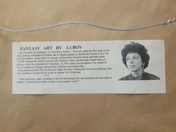Fantasy Art by LUBOV Signed Limited #249/300 ART PRINTS Mask & Crown