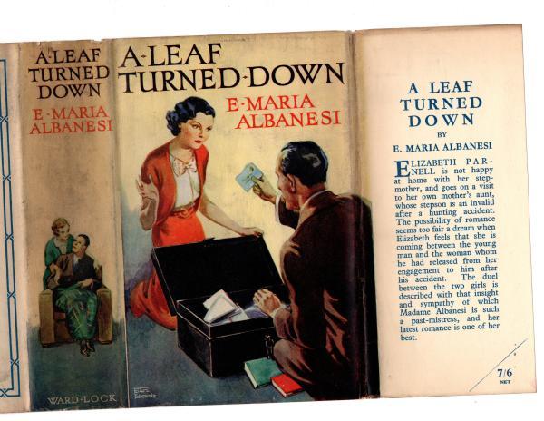 A Leaf Turned Down by E. Maria Albanesi (First Edition) Rare DJ Publisher's Copy