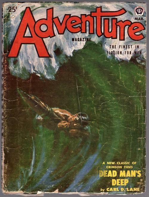 Adventure Mar 1952 Norman Saunders Cvr; Carl D. Lane