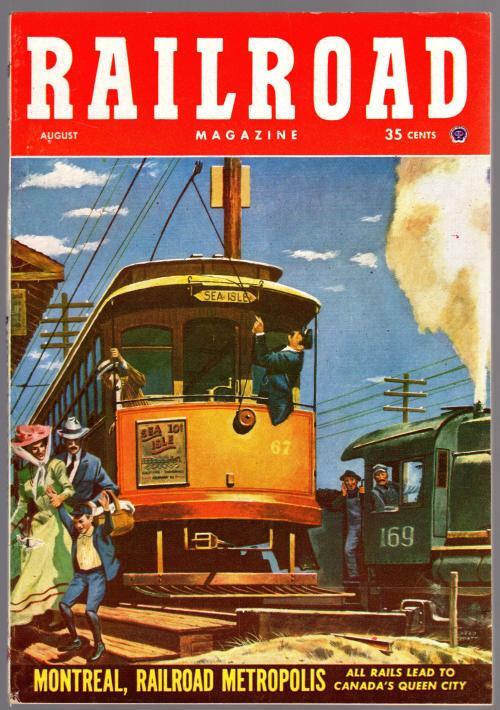 Railroad Magazine Aug 1952 Herb Mott Cvr; John Peyton Wingo