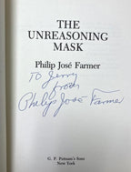 The Unreasoning Mask by Philip Jose Farmer (First Edition) Signed