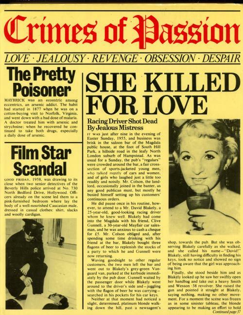Crimes of Passion by Treasure Press HC w/DJ