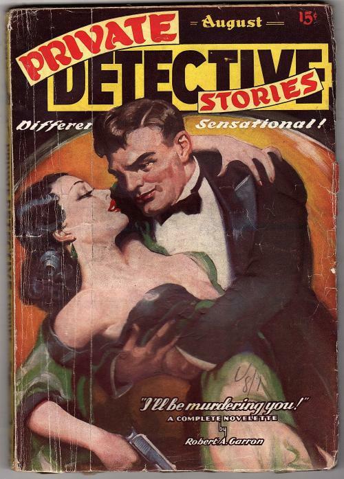 Private Detective Aug 1937 GGA Cover Art