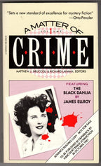 A Matter of Crime by James Ellroy, et al (ARC) First Edition Signed