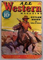 All Western Jan 1937 Cowboy Cover