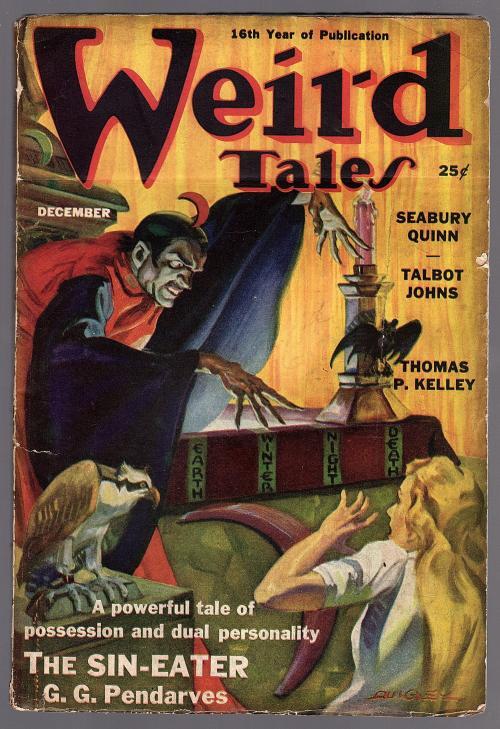Weird Tales Dec 1938 Quigley Cvr; R. E. Howard; Seabury Quinn - Pulp