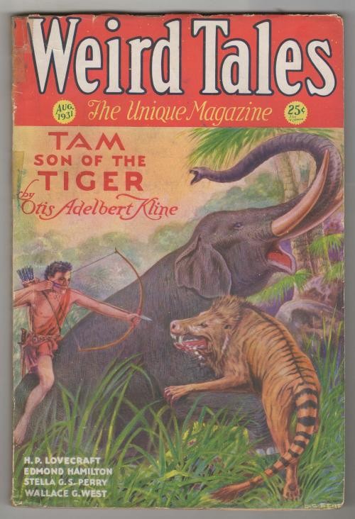 Weird Tales Aug 1931 C. C. Senf Cvr; H. P. Lovecraft; O. A. Kline; Derleth; F...