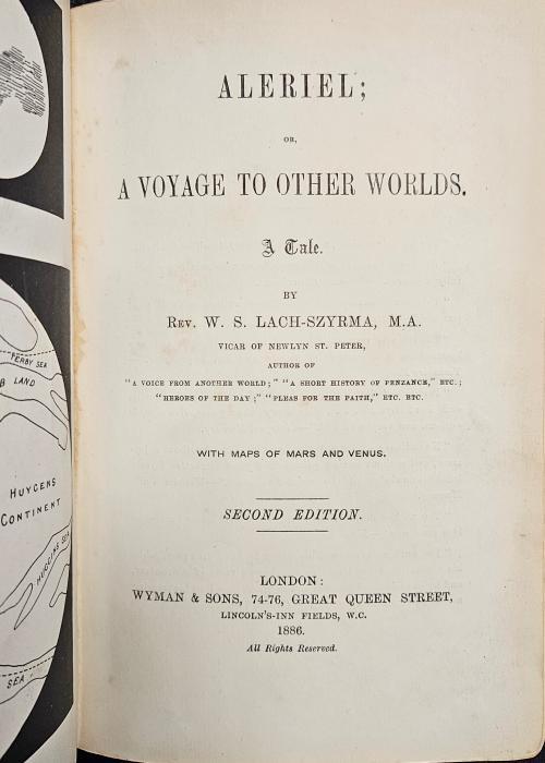 Aleriel; or, a Voyage to Other Worlds by Rev. W.S. LachSzyrma, Second