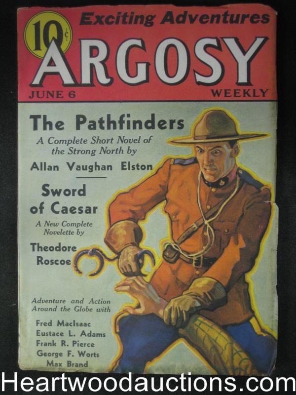 Argosy Jun 06, 1936 Max Brand,Singapore Sammy by George Worts,  - High Grade