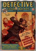 Detective Fiction Weekly December 3 1938 Puppets of Madame Bovard High Grde