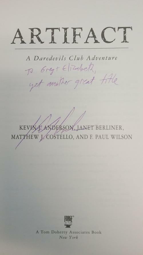 Artifact: A Daredevils Club Adventure (First Edition) Signed