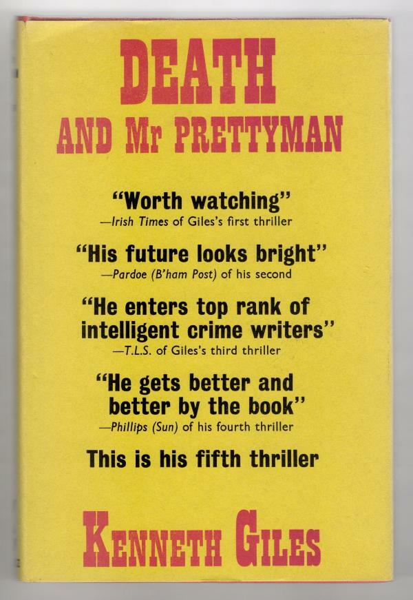 Death and Mr. Prettyman by Kenneth Giles (First UK Edition) File Copy