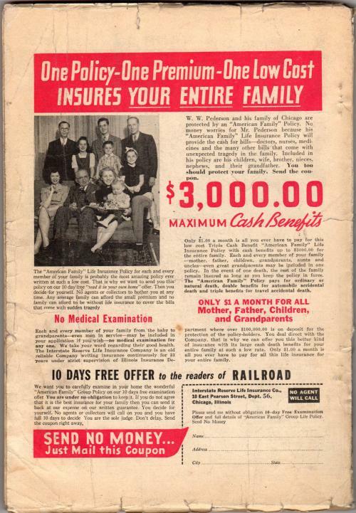 Railroad Magazine Mar 1942 Pulp; Theodore Wallace; William Edward Hayes; Auri...